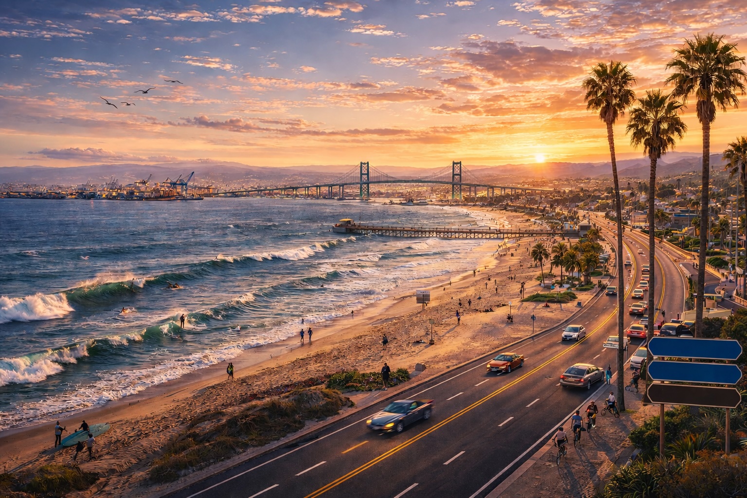 Pacific Coast Curve corridor connecting the Southern Seven